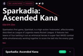 ORD:长推:潜在机会——Animoca领投的Free2Own游戏Sparkadia_DISC